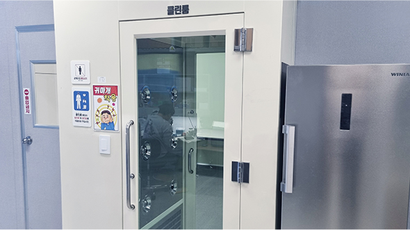 <100% 전배기 공조시스템과 음압 유지 시설>