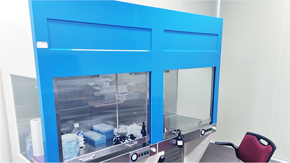 <100% 전배기 공조시스템과 음압 유지 시설>